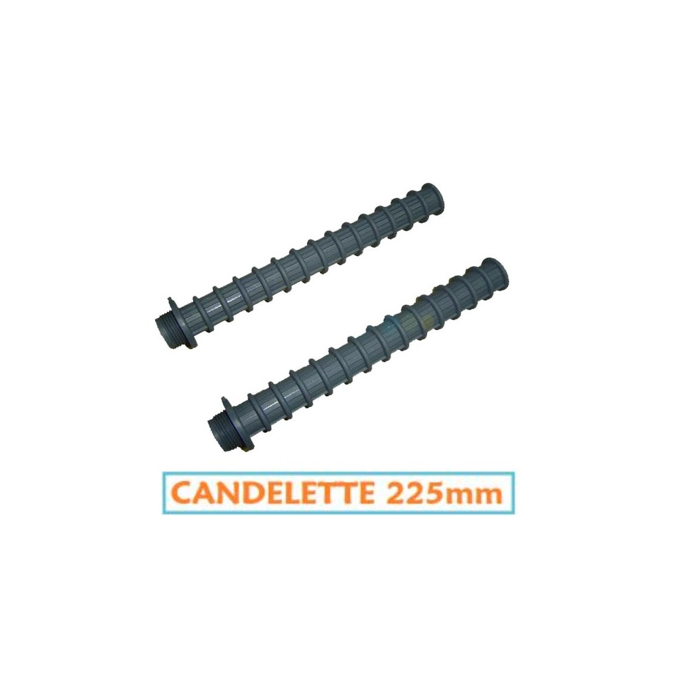 CANDELETTA DIFFUSORE PER FILTRI - L 22,5 CM - FILETTO DA 1" (KIT 2 PEZZI) - ASTRAL