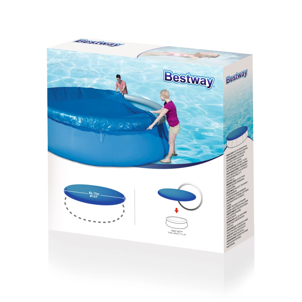 COPERTURA PER PISCINA TONDA AUTOPORTANTE D.396 CM - BESTWAY -58415 COPERTURA PER PISCINA TONDA AUTOPORTANTE D.396 CM - BESTWAY -58415