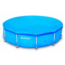 COPERTURA PER PISCINA TONDA D.457 CM CON TELAIO PORTANTE - BESTWAY -58038