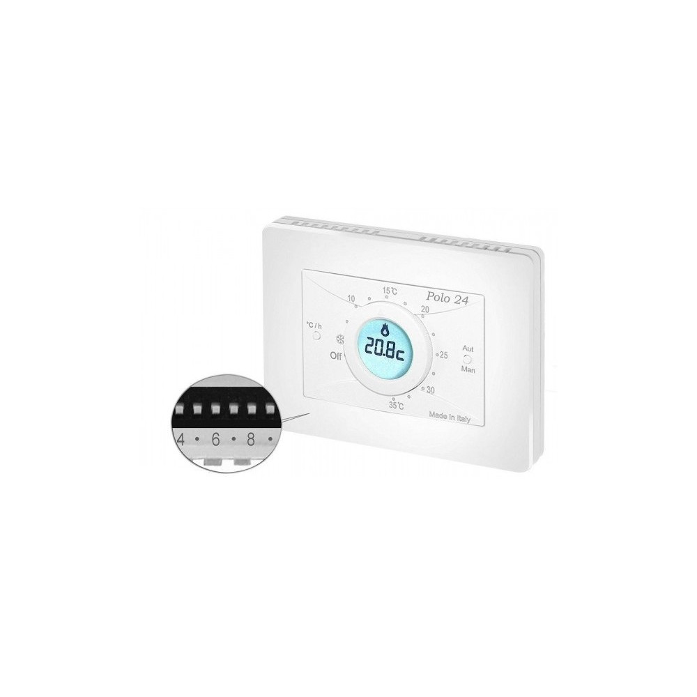CRONOTERMOSTATO ELETTRONICO GIORNALIERO POLO 24