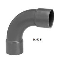 CURVA PVC 90° INCOL. D. 50 F