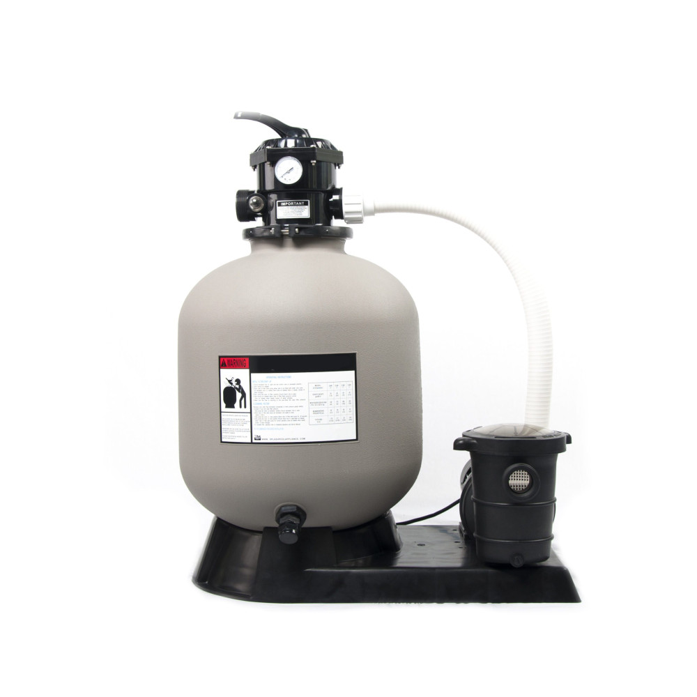 FILTRO A SABBIA MONOBLOCCO D.350 CON POMPA DA 0,35 HP - 6 MC/H