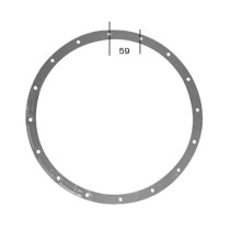 FLANGIA ABS D.90 X BOCCHETTA A PAVIMENTO 3302-3303 HAYWARD