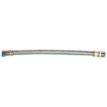 FLESSIBILE ACCIAIO INOX PER ACQUA DA 1/2X 1/2 MF- LUNGH.350 MM