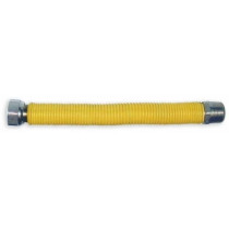 FLESSIBILE ACCIAIO INOX PER GAS ESTENSIBILE DA MM 200/410 ATT. 3/4" MF