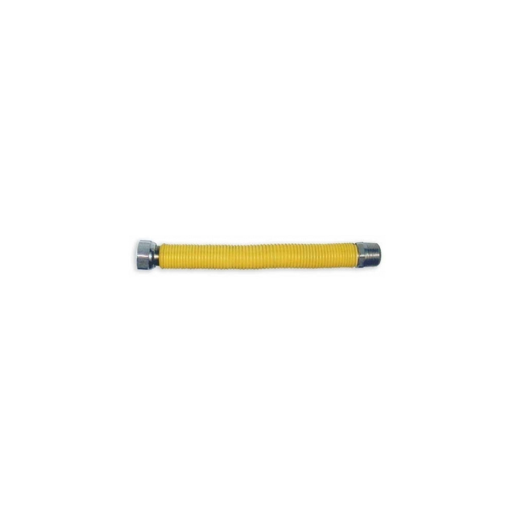 FLESSIBILE ACCIAIO INOX PER GAS ESTENSIBILE DA MM 200/410 ATT. 3/4" MF