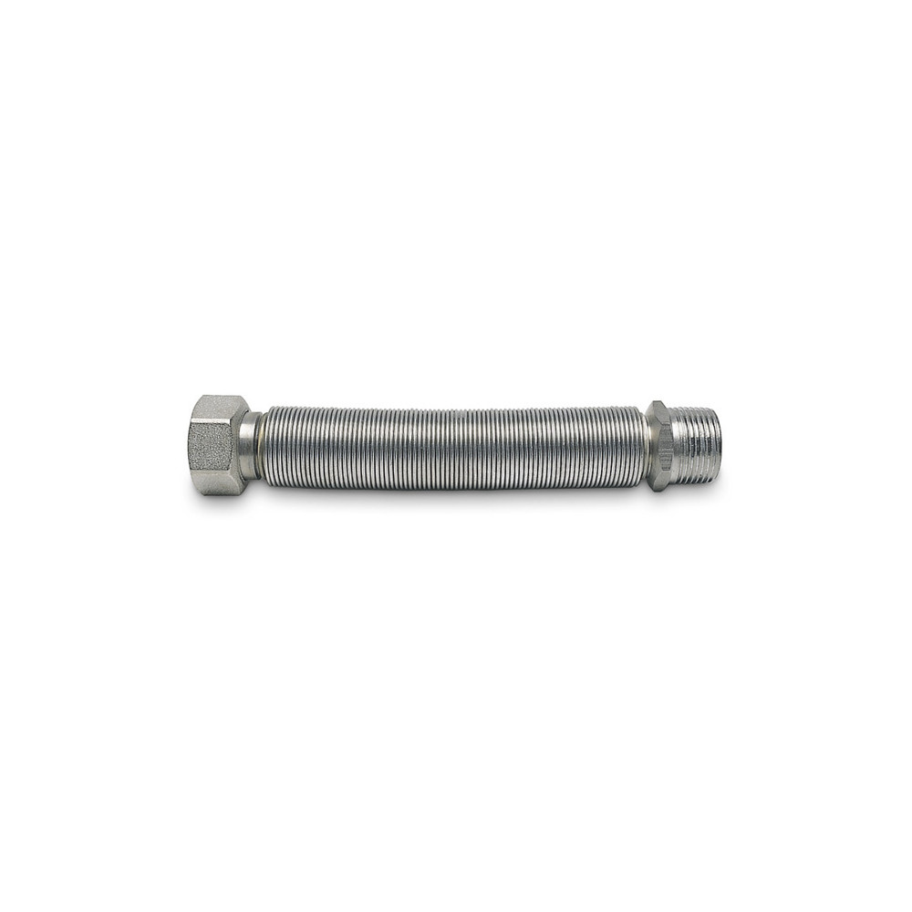 FLESSIBILE ACQUA ACCIAIO INOX ESTENSIBILE DA MM 220-400 ATT. 1/2 MF