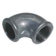 GOMITO IN GHISA ZINCATA A 90 ° 3/4" FF