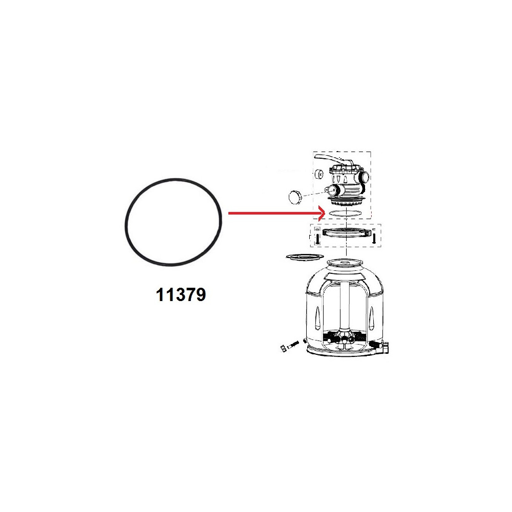 GUARNIZIONE FILTRO A SABBIA CON CLORINATORE INTEX