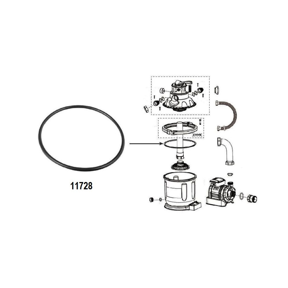 GUARNIZIONE FILTRO A SABBIA INTEX 28644