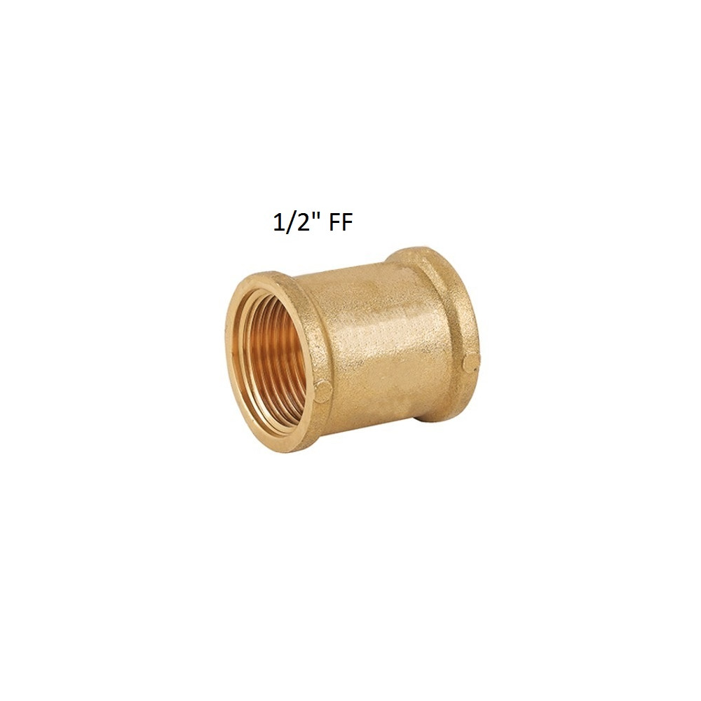 MANICOTTO OTTONE GIALLO FF 1/2"