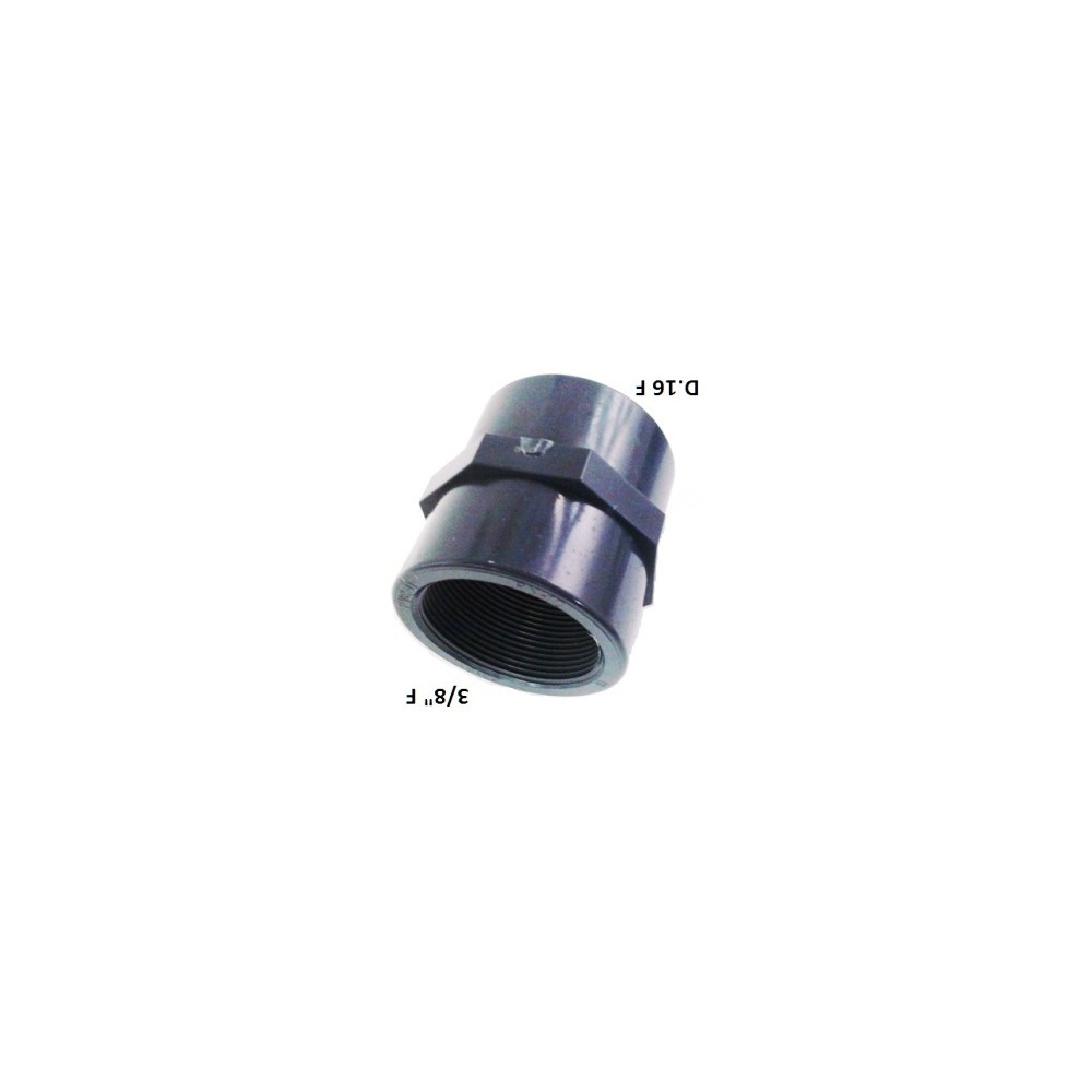 MANICOTTO PVC D.16 F X 3/8" F