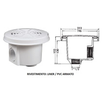 PRESA DI FONDO SERIE LUXE COFIES HAYWARD (LINER/PVC ARMATO)