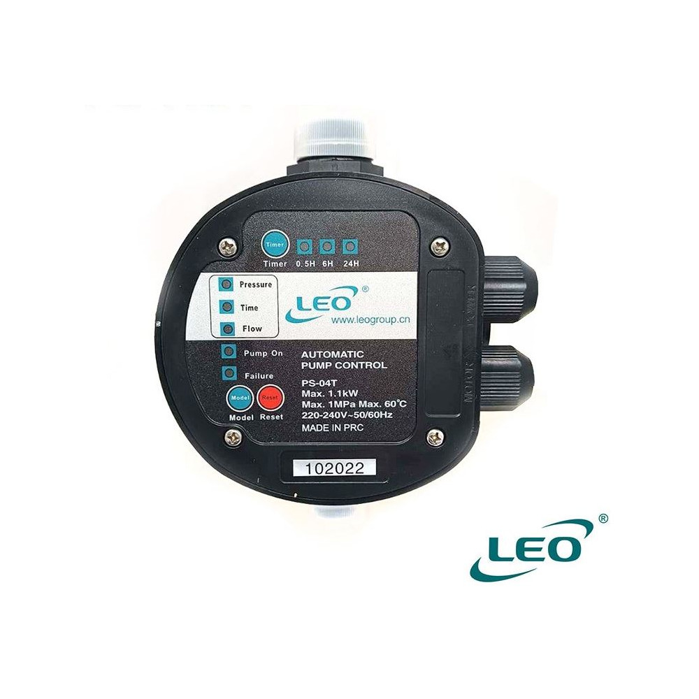 PRESS CONTROL LEO PS-04T - AUTOMATIC PUMP CONTROL - 1,1 Kw