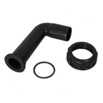 RACCORDO A GOMITO NERO NUOVO 1"1/2 PER VALVOLA SELETTRICE LATERALE ASTRAL