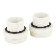 RACCORDO USCITA 1"1/2 PER FILTRO KRIPSOL BR (LA COPPIA) - BIANCO