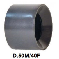 RIDUZIONE PVC CORTA INCOL. M/F D. 50x40