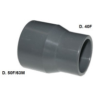RIDUZIONE PVC LUNGA INCOL. 50F/63M x 40F