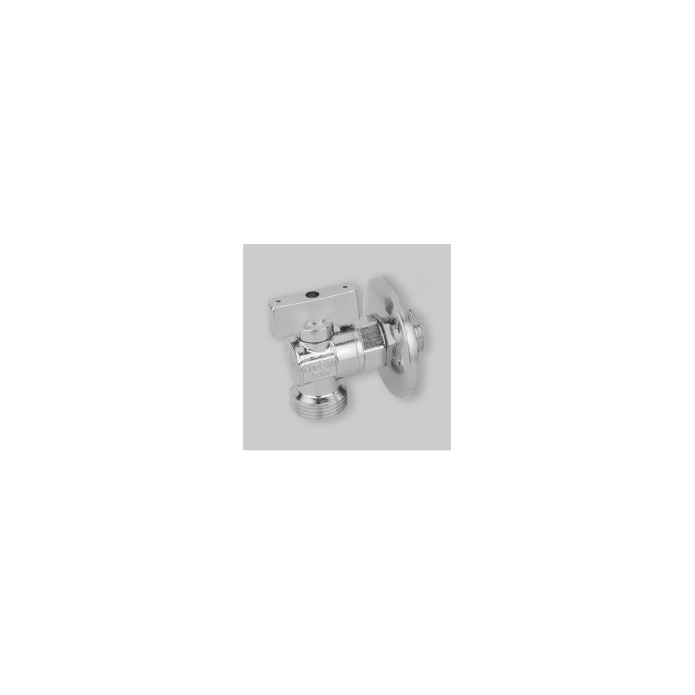 RUBINETTO LAVATRICE A SFERA 1/2" X 3/4" C/ROSONE