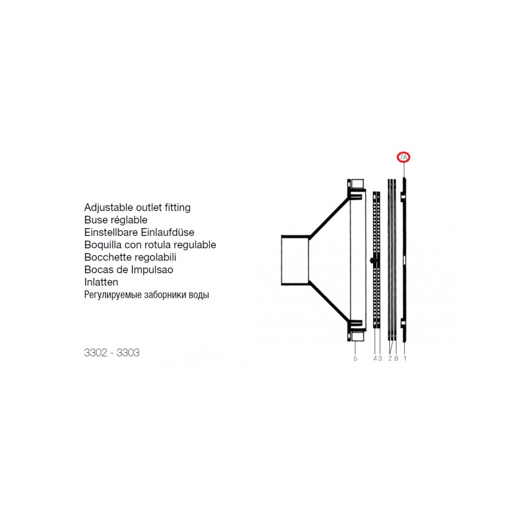 SET VITI DI FISSAGGIO X BOCCHETTA 3302-3303 HAYWARD