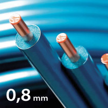 TUBO RAME CONDIZIONAMENTO RIVESTITO DA 1/4 X 0,8 MM