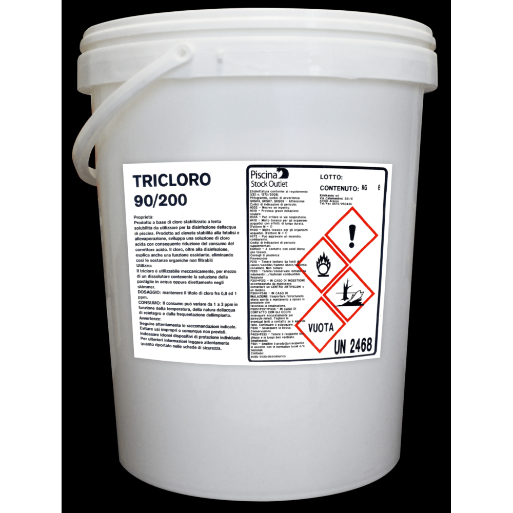TRICLORO BARCHEMICALS 90/200 PAST. 200 GR BLISTERATE - 10 KG