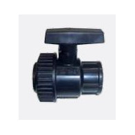 VALVOLA PVC A SFERA NERA FF 3/4" PIANETA ACQUA