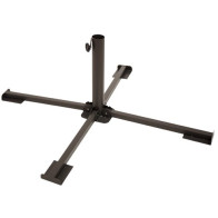 BASE PER OMBRELLONI DA GIARDINO A CROCE IN ACCIAIO