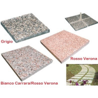 BASE PER OMBRELLONI DA GIARDINO IN CEMENTO FINITURA GHIAIA CM 40X40X H 3,7 CM
