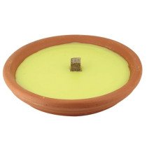 CERO CITRONELLA MINI IN COCCIO DI TERRACOTTA CON STOPPINO