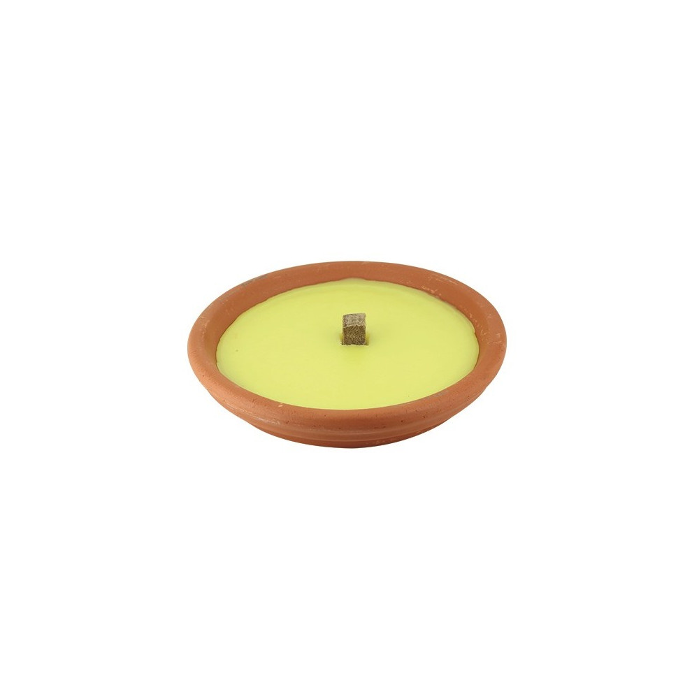 CERO CITRONELLA MINI IN COCCIO DI TERRACOTTA CON STOPPINO