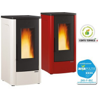 STUFA A PELLET VENTILATA NORDICA DAHIANA - 10 KW/H - VOL. RISC. 287 MC