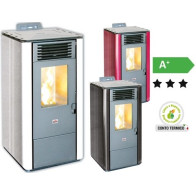 STUFA A PELLET VENTILATA QUEEN 10 - 8,02 KW/H - VOL. RISC. 200 MC