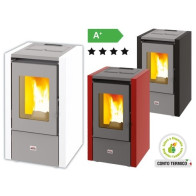 STUFA A PELLET VENTILATA QUEEN MIGNON 6 - 5,53 KW/H - VOL. RISC. 145 MC