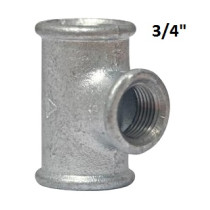 TEE IN GHISA ZINCATA 3/4" F