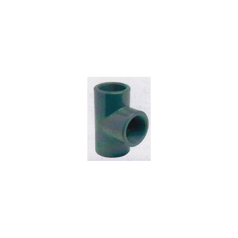 TEE PVC 90° D. 63 x 2" F