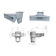 SKIMMER SFIORATORE DFM BIANCO PER C.A. + LINER