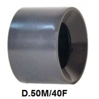 RIDUZIONE PVC CORTA INCOL. M/F D.63x50