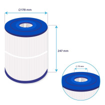 CARTUCCIA DI RICAMBIO PER FILTRO HAYWARD STAR CLEAR C250 - 5 MC/H