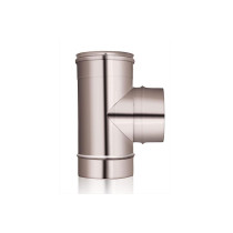 RACCORDO A TEE DOPPIA PARETE A 90°  D.80/130