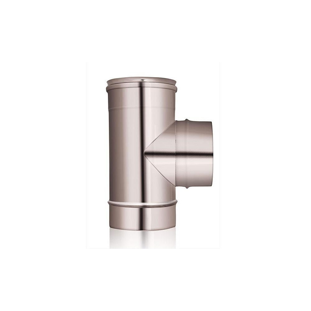 RACCORDO A TEE DOPPIA PARETE A 90°  D.80/130