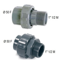 BOCCHETTONE PVC D. 50 F x 1"1/2 M