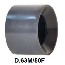 RIDUZIONE A BUSSOLA PVC INCOL. D.63 M x D.50 F