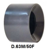 RIDUZIONE A BUSSOLA PVC INCOL. D.63 M x D.50 F